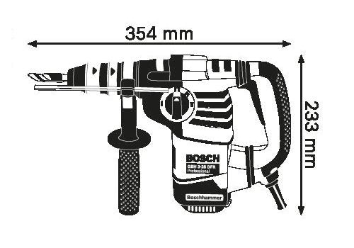 Bosch Professional Bohrhammer GBH 3-28 DFR mit SDS-plus, Schnellspannbohrfutter und Handwerkerkoffer – Produktansicht 7