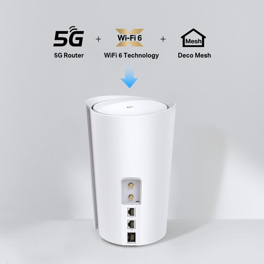 TP-Link Deco X50-5G – Wi-Fi 6 AX3000 5G Router mit SIM-Slot & Mesh-Unterstützung – Produktansicht 5