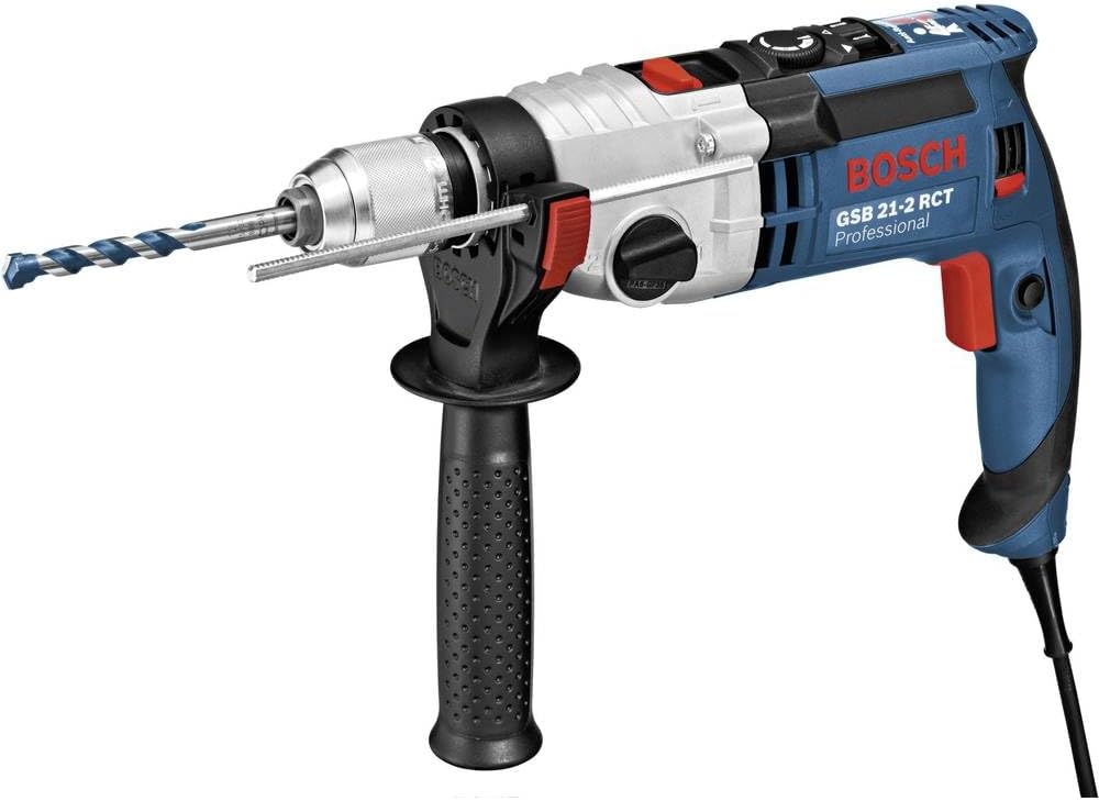Bosch Professional Schlagbohrmaschine GSB 21-2 RCT (Bohr-Ø in Beton: 13-22 mm, 1300 Watt, inkl. Schnellspannbohrfutter 13 mm,