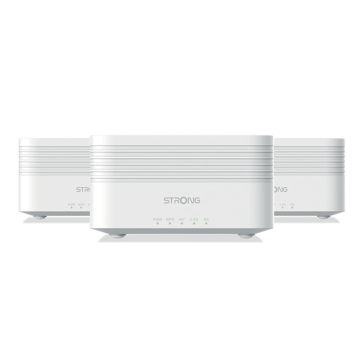 STRONG Atria Mesh AX3000 WiFi 6 Erweiterungsset (3er-Packung) – Dual-Band Abdeckung, Gigabit-Ports, Weiß – Produktansicht 1