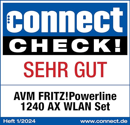 FRITZ!Powerline 1240 AX Set – Gigabit-Powerline mit Wi-Fi 6 Access Point – Produktansicht 3