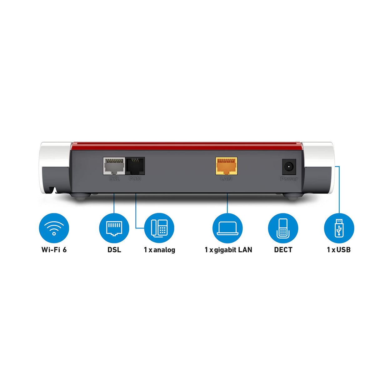 FRITZ! Box 7510 – WLAN Router mit Wi-Fi 6, VDSL Supervectoring & Mesh – Produktansicht 5