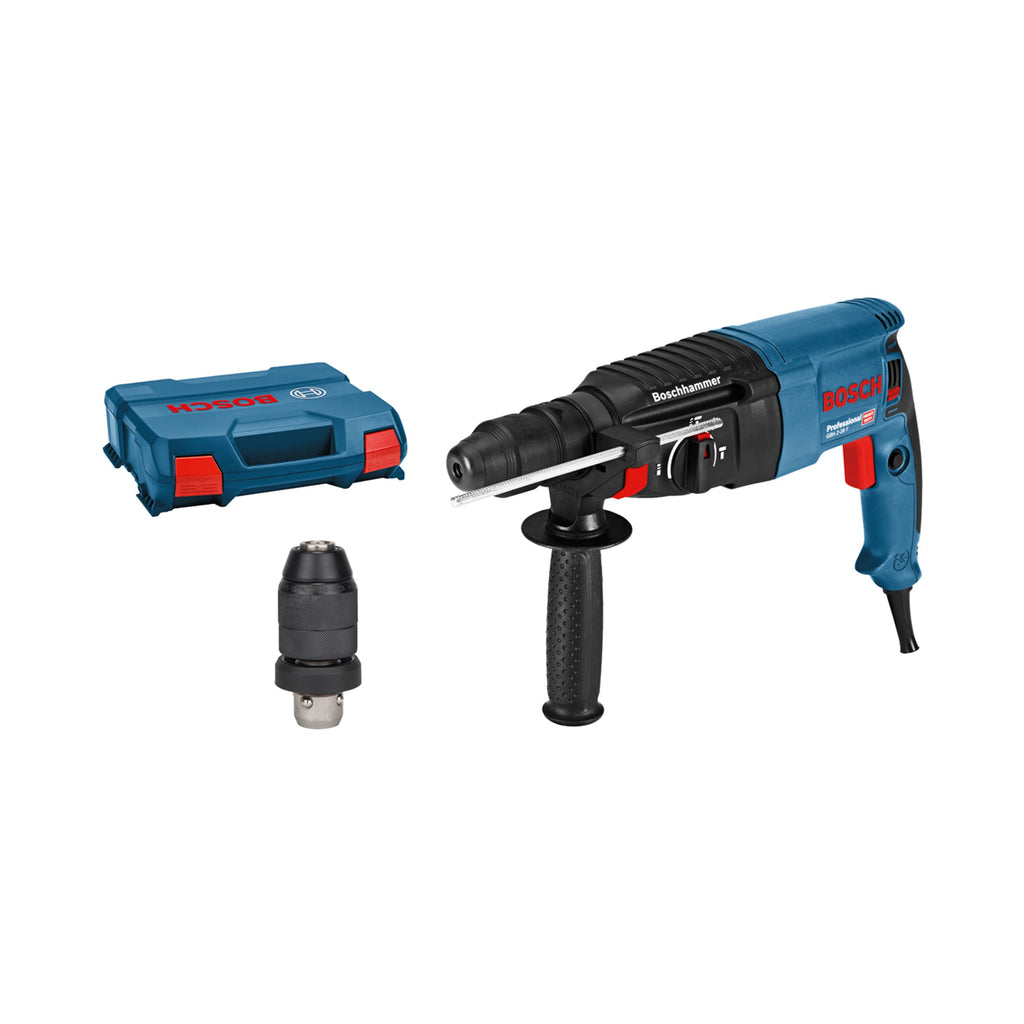 Bosch PRO Bohrhammer GBH 2-26 F (Leistung 830 Watt, Wechselfutter SDS-plus, inkl. Zusatzhandgriff, Tiefenanschlag, Maschinent