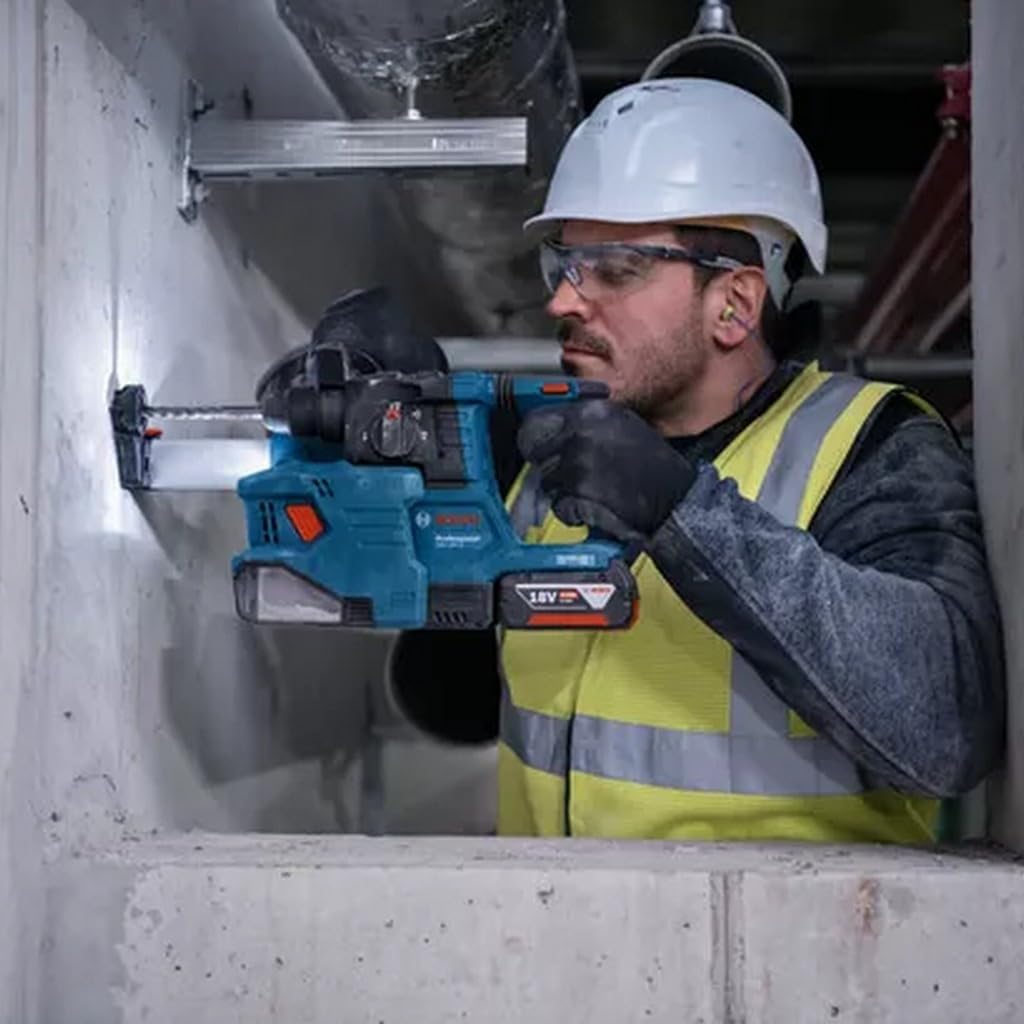 Bosch Professional 18 V System Akku Bohrhammer GBH 18 V-22 (mit SDS plus, inkl. 2x 4,0 Ah Akku, Schnellladegerät GAL 18 V-40,