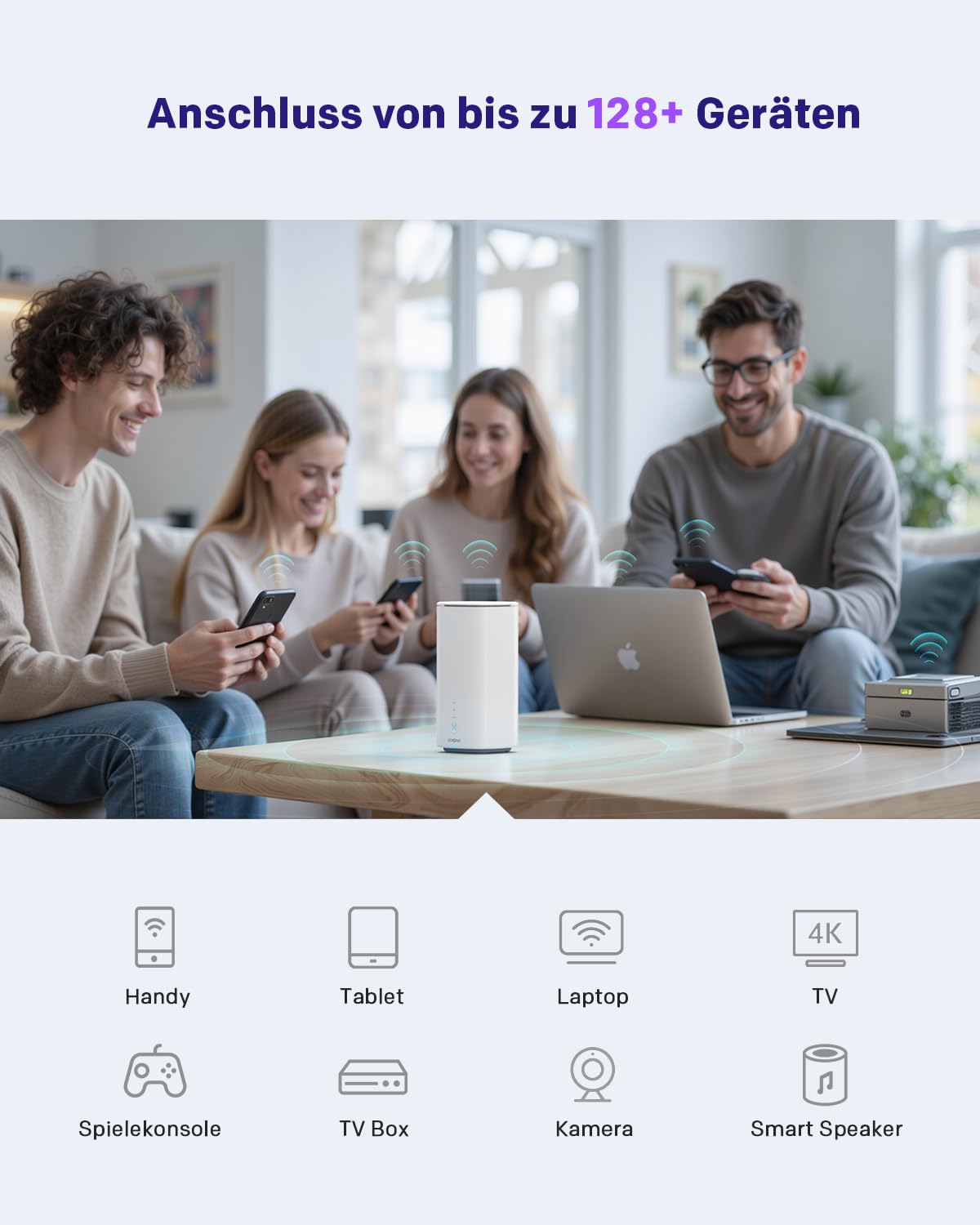 STRONG 5G WLAN Router – Wi-Fi 6 AX3000 Mobiler Hotspot mit Dual-LAN – Produktansicht 2