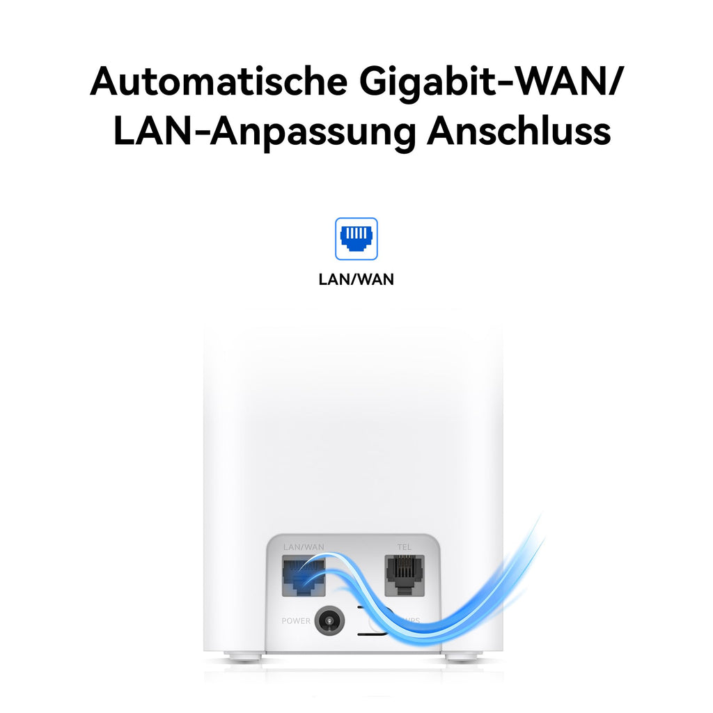 5G CPE 5s H153 WiFi 6 AX3000 Router – SIM-Support, Hochleistungsantennen, Mesh+ – Produktansicht 4