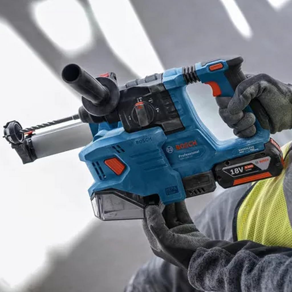 Bosch Professional 18 V System Akku Bohrhammer GBH 18 V-22 (mit SDS plus, inkl. 2x 4,0 Ah Akku, Schnellladegerät GAL 18 V-40,