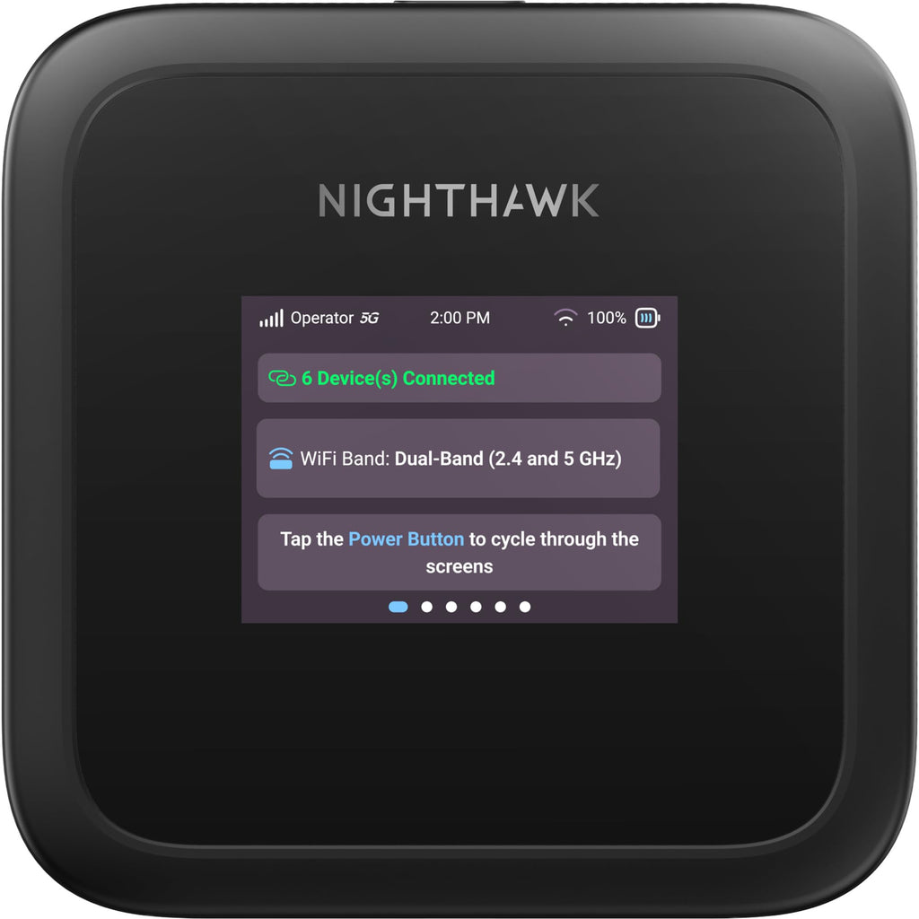 NETGEAR Nighthawk M3 – Mobiler 5G WiFi 6 Router mit Hotspot-Funktion – Produktansicht 1