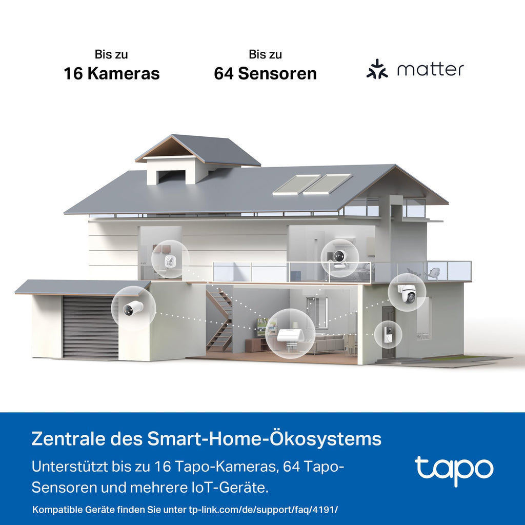 TP-Link Tapo H500 HomeBase – Smart Hub mit 16GB Speicher, erweiterbar auf 16TB – Produktansicht 13