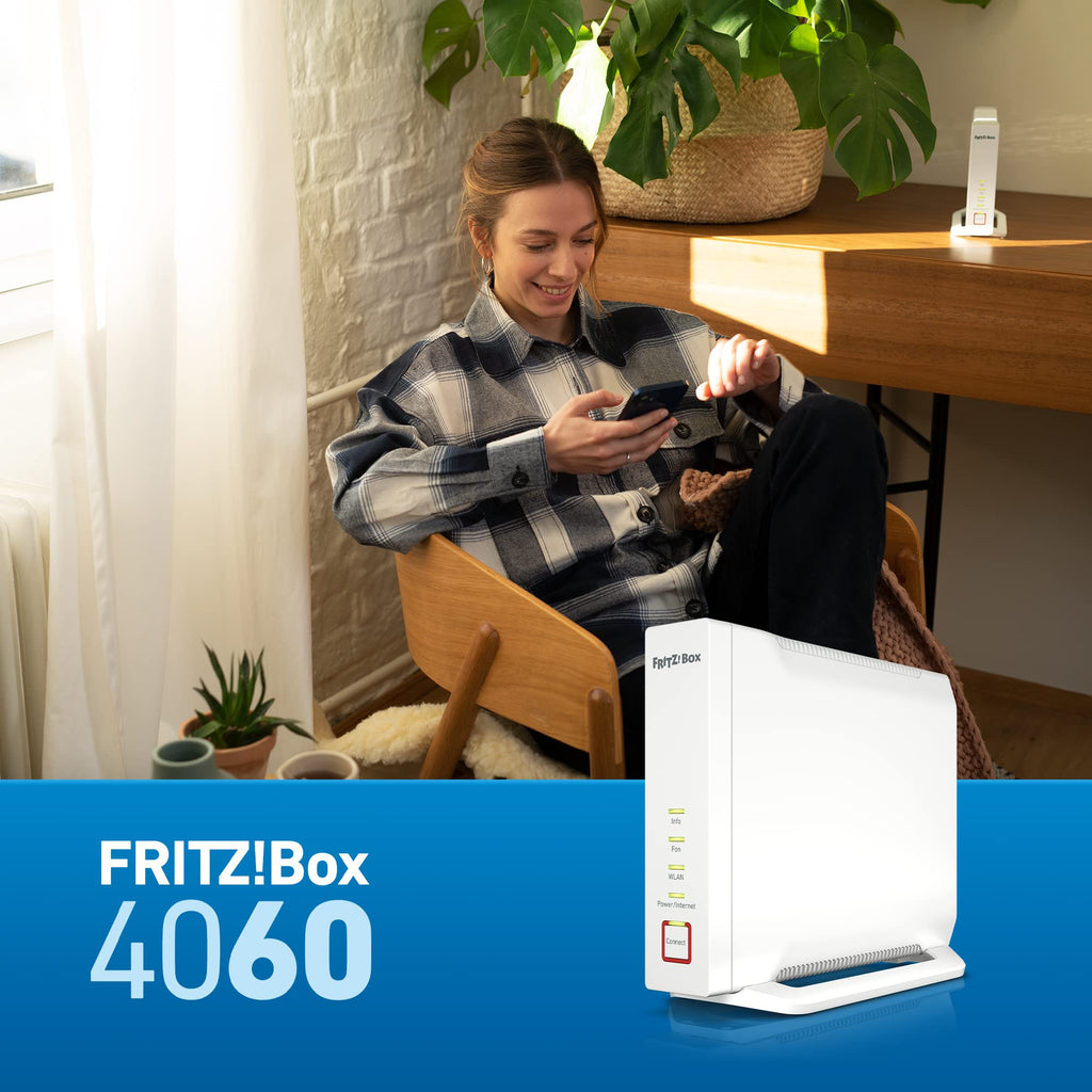 FRITZ! Box 4060 – Wi-Fi 6 Mesh Router mit DECT-Basis & USB 3.0 – Produktansicht 4