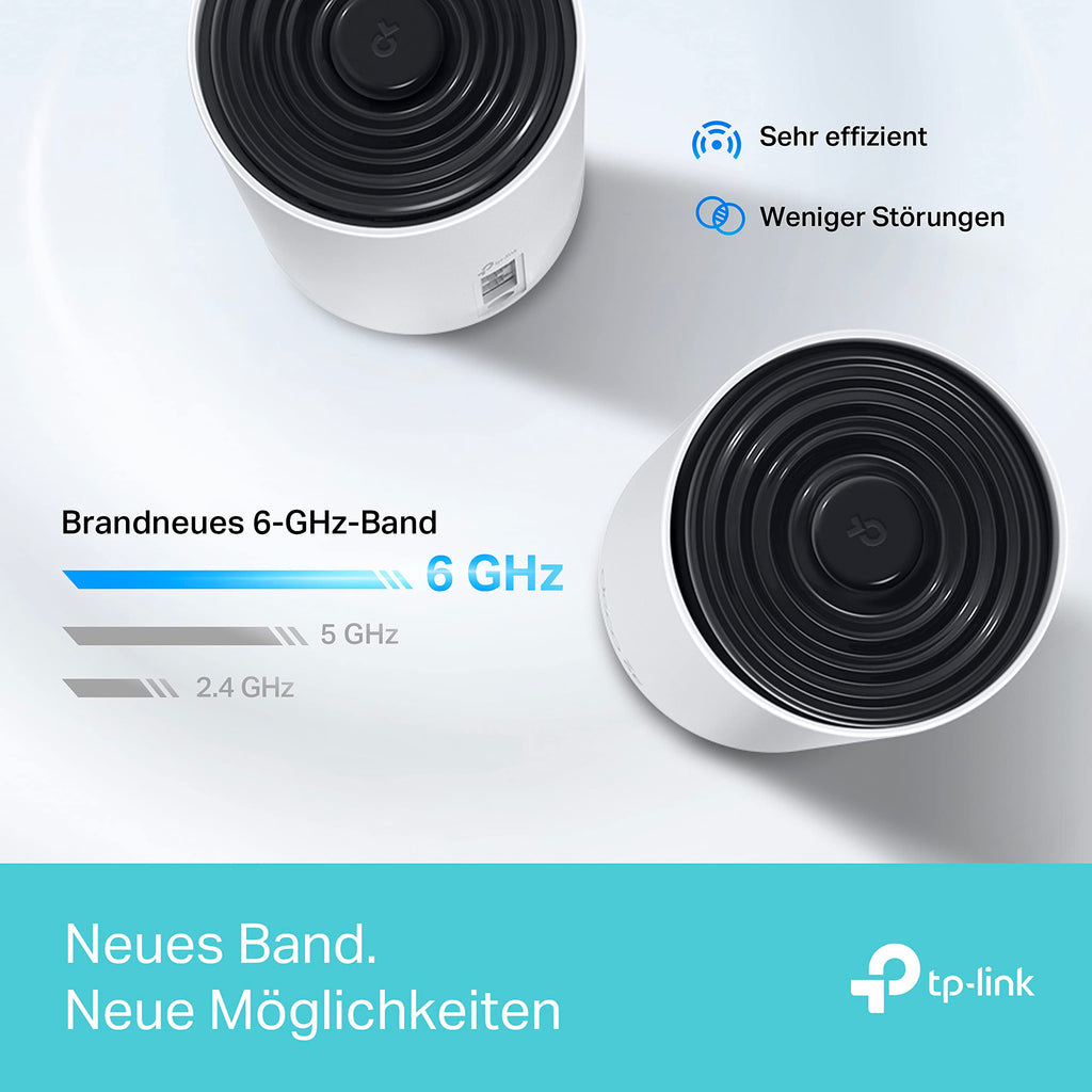 TP-Link Deco XE75 (3er-Set) – Wi-Fi 6E AXE5400 Mesh Tri-Band System – Produktansicht 5