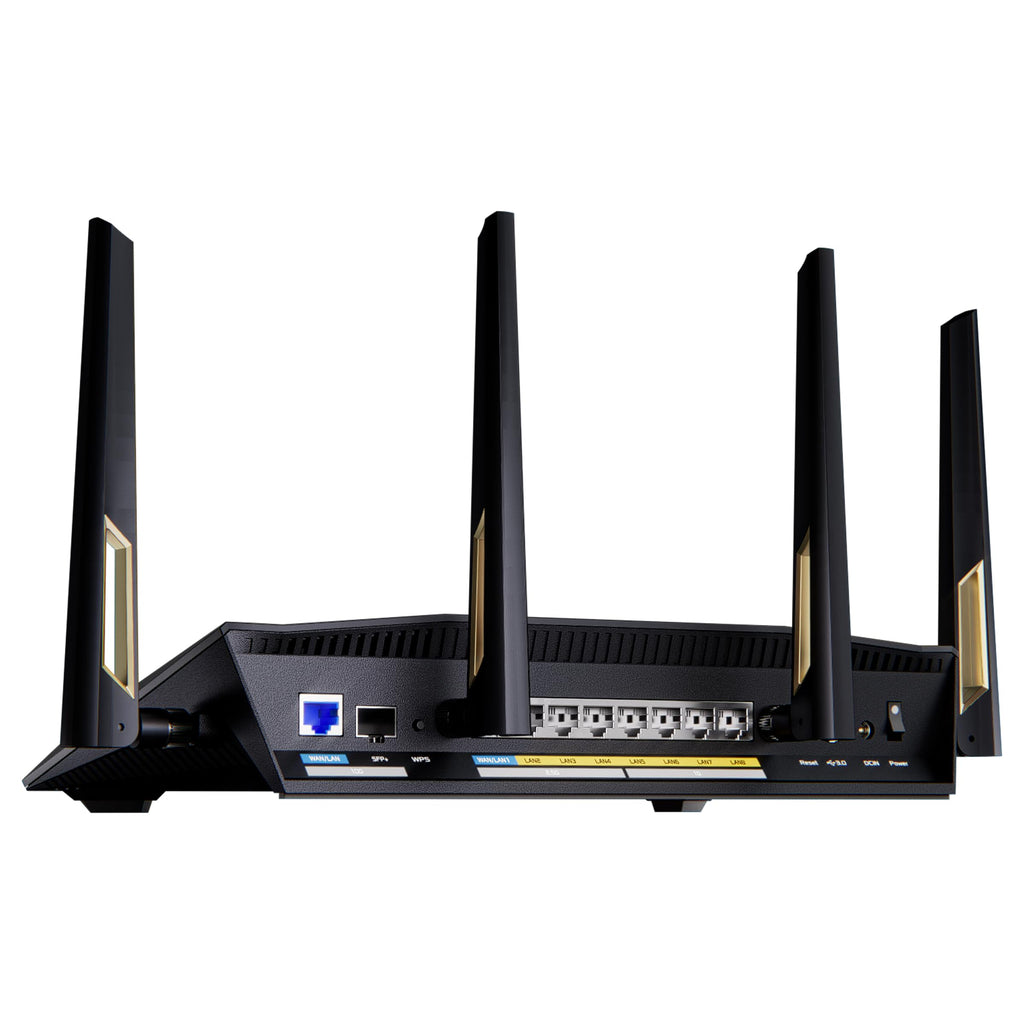ASUS RT-BE88U Dual-Band WiFi 7 Router – AiMesh, 10G & 2.5G Ports, VPN-Unterstützung – Produktansicht 3