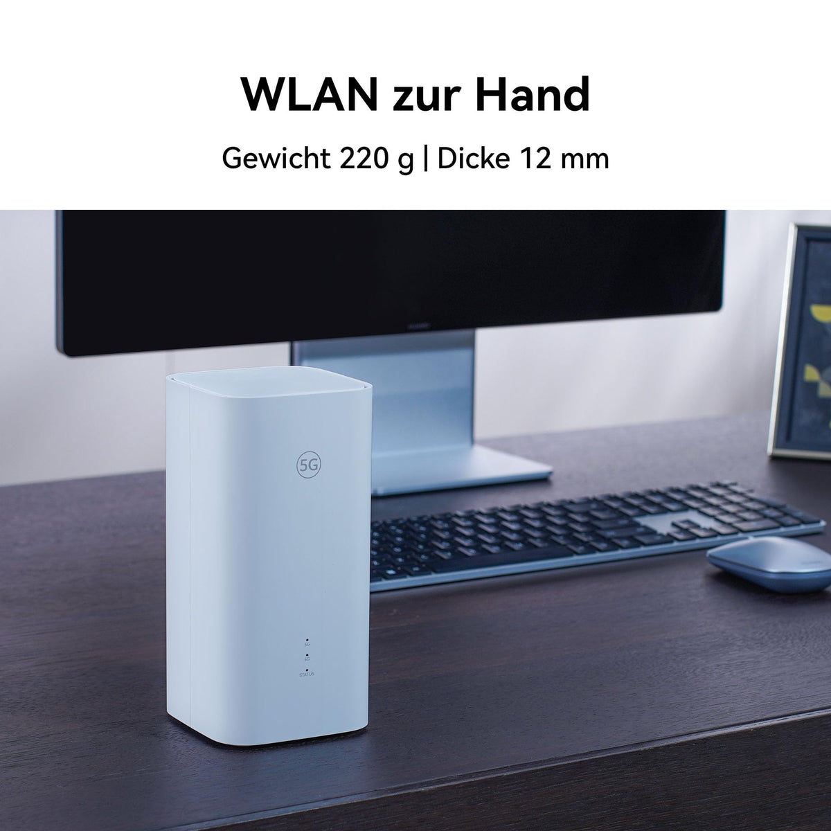 5G CPE 5s H153 WiFi 6 AX3000 Router – SIM-Support, Hochleistungsantennen, Mesh+ – Produktansicht 3