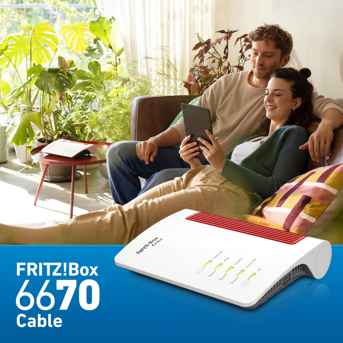 AVM FRITZ! Box 6670 Cable Router – DOCSIS 3.1 Modem, WiFi 7, 2.5G LAN, Zigbee-Integration – Produktansicht 4