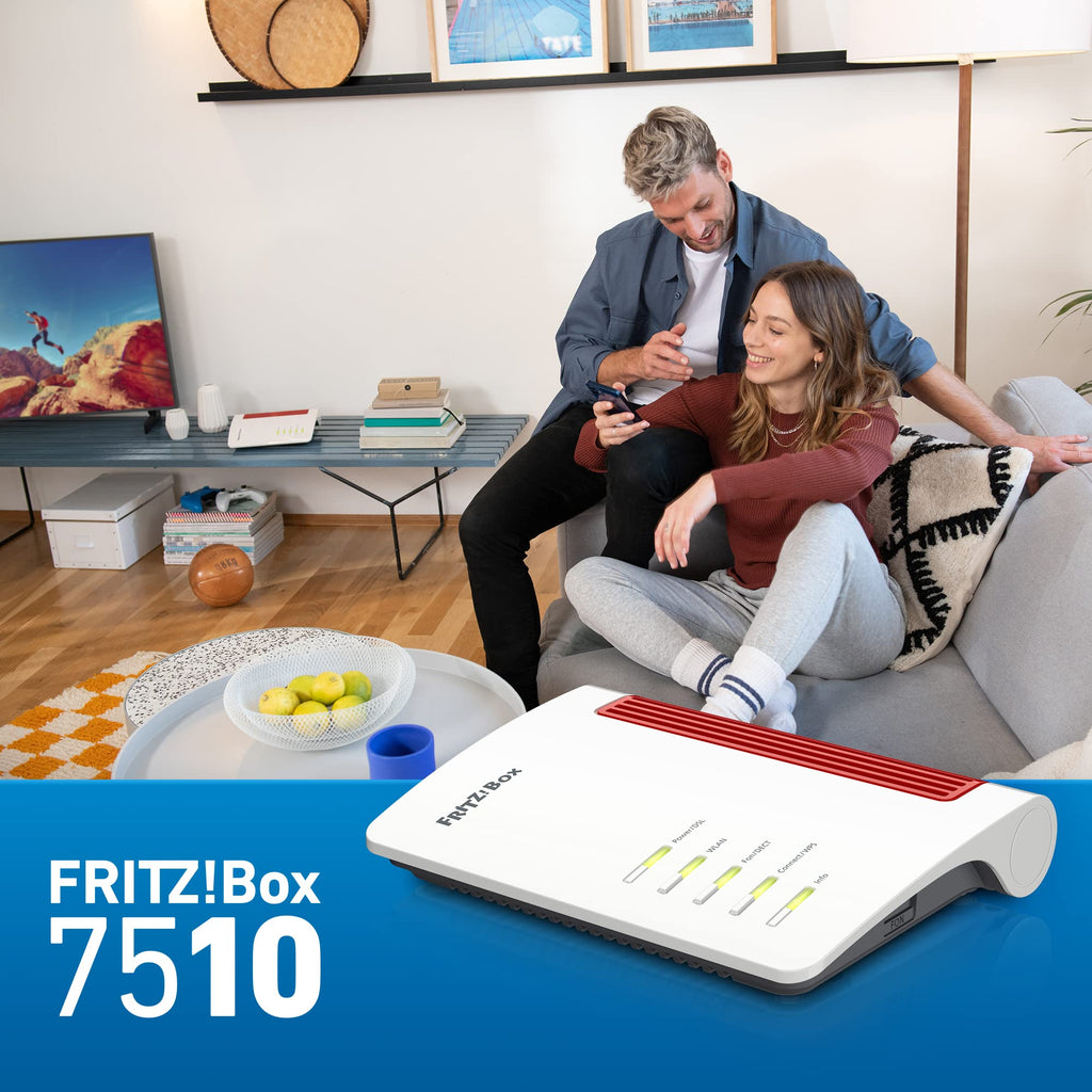FRITZ! Box 7510 – WLAN Router mit Wi-Fi 6, VDSL Supervectoring & Mesh – Produktansicht 3