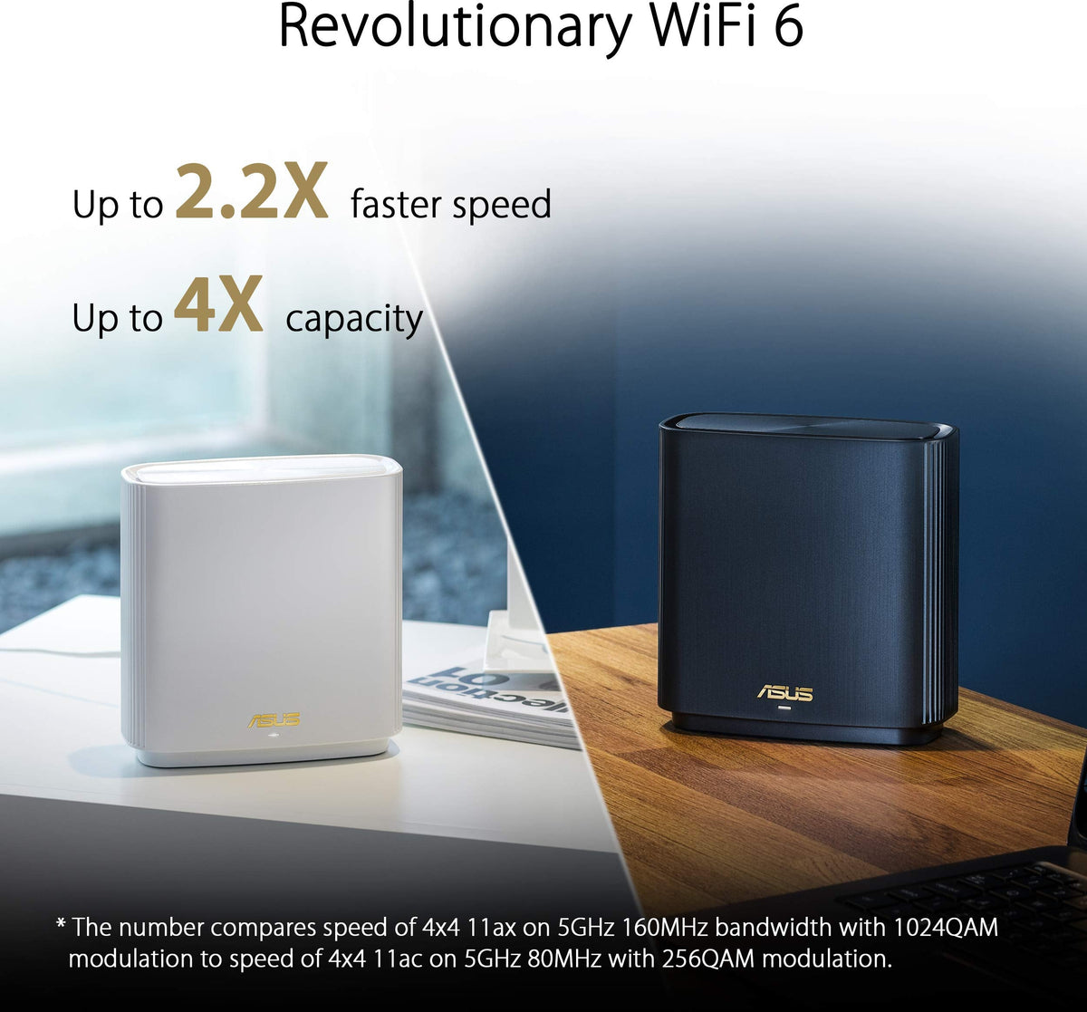 ASUS ZenWiFi XT8 AX6600 WiFi 6 Mesh System – 2er-Set, AiMesh, 2.5G WAN & AiProtection – Produktansicht 7