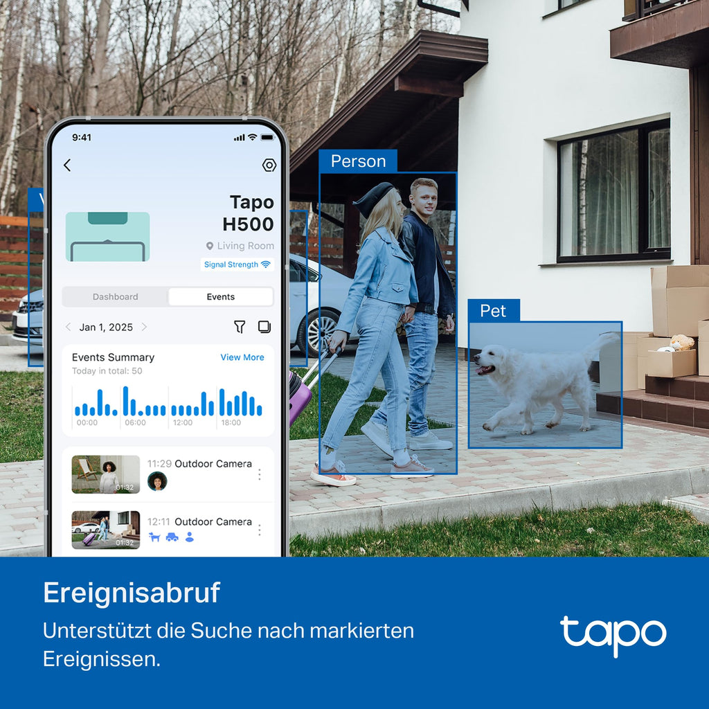 TP-Link Tapo H500 HomeBase – Smart Hub mit 16GB Speicher, erweiterbar auf 16TB – Produktansicht 9