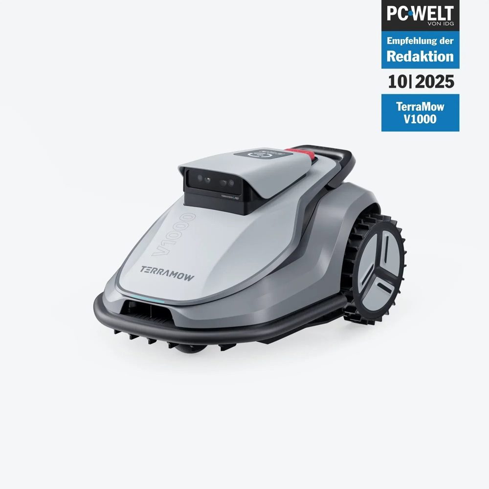 TerraMow V1000 mit Garage – Produktansicht 1