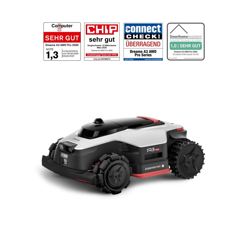 Dreame A3 AWD Pro 3500 Mähroboter mit Allradantrieb – Produktansicht 4