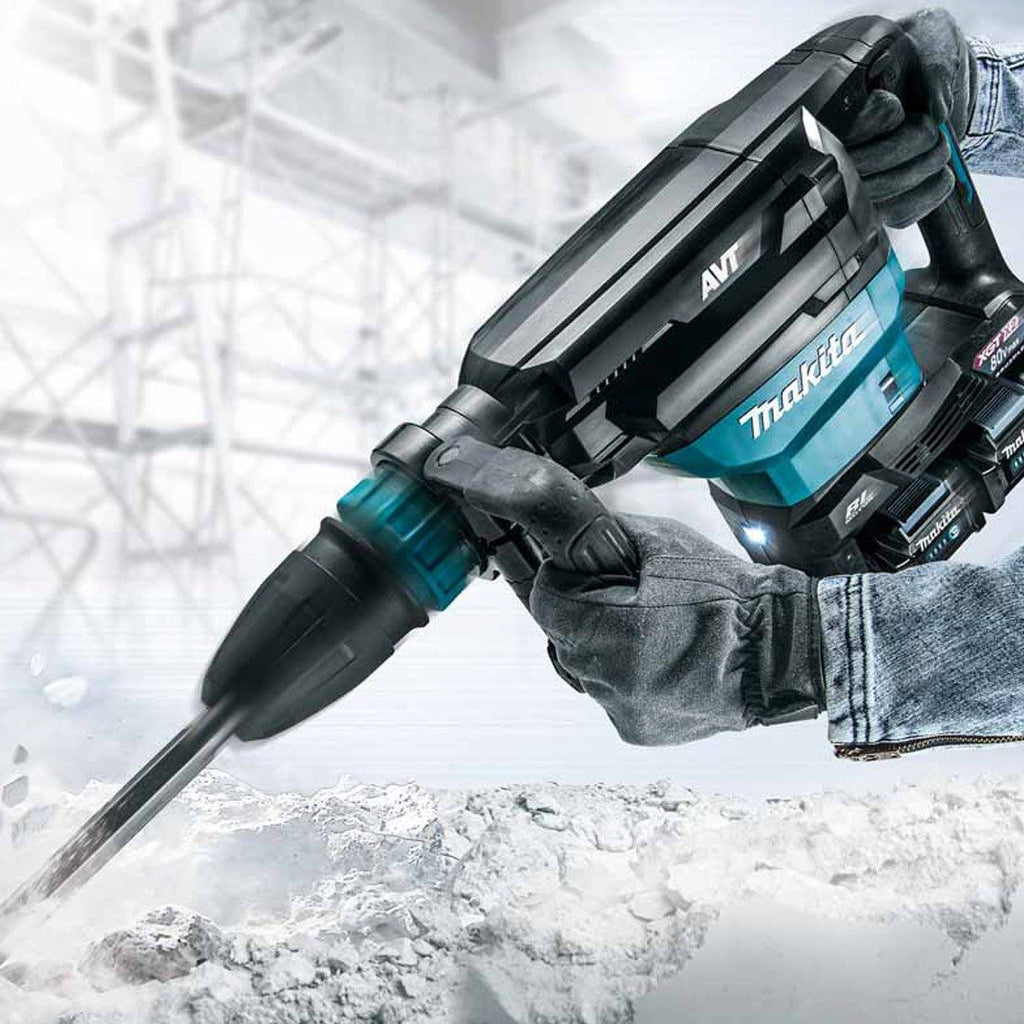 Makita HM002GZ03 Twin 40 V Max XGT SDS Max Abbruchhammer ohne Akku und Ladegerät, im Koffer – Produktansicht 5