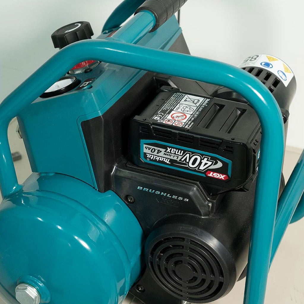 Makita AC001GZ 40 V Max XGT geräuscharme Serie bürstenlos 7.6L Luftkompressor ohne Akku und Ladegerät – Produktansicht 11