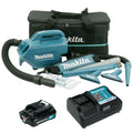Makita CL121DWA 12 V Max CXT Staubsauger inkl. 1x 2,0 Ah Akku – Produktansicht 1