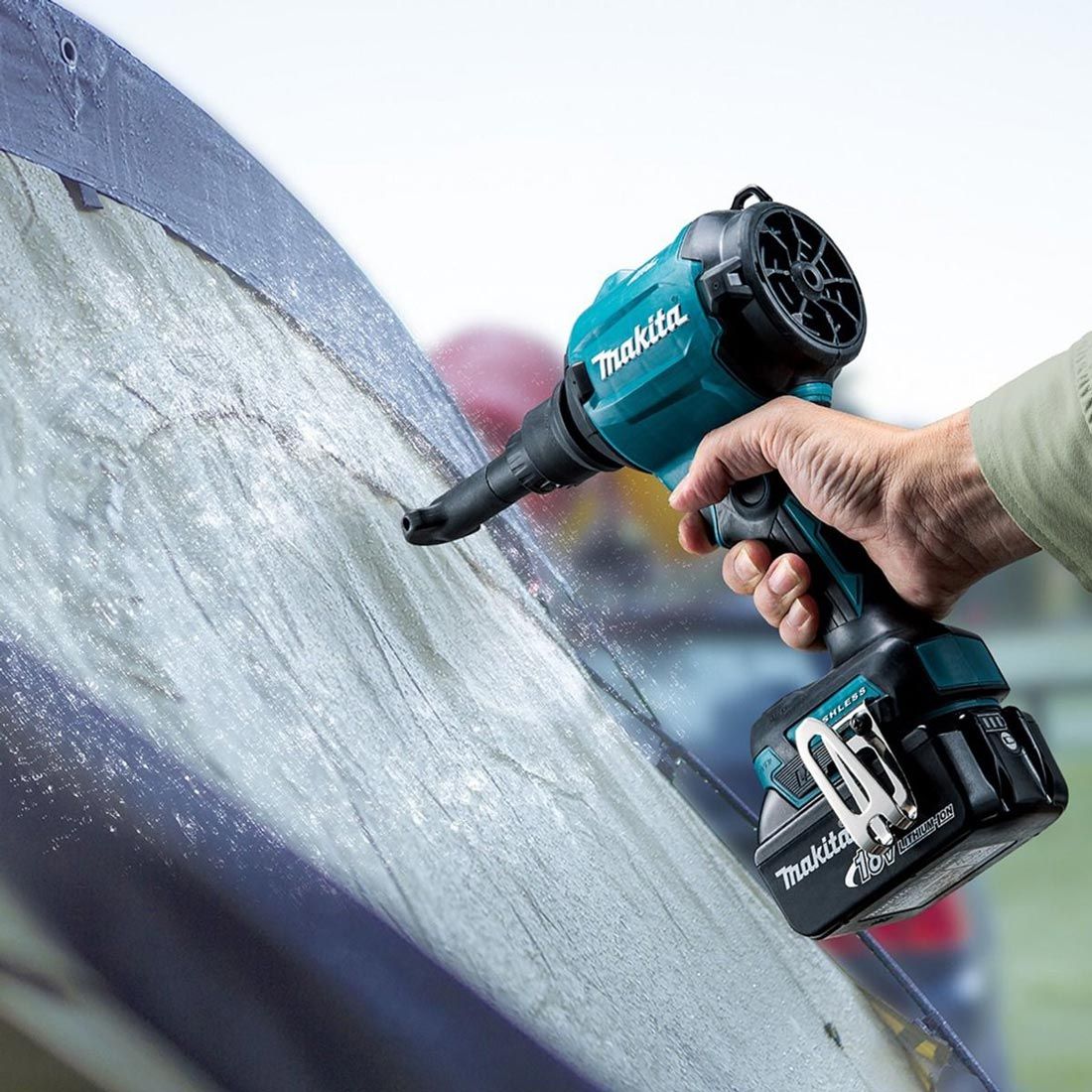 Makita DAS180RT 18 V LXT Akku bürstenlos Gebläse inkl. 1x 5,0 Ah Akku – Produktansicht 8