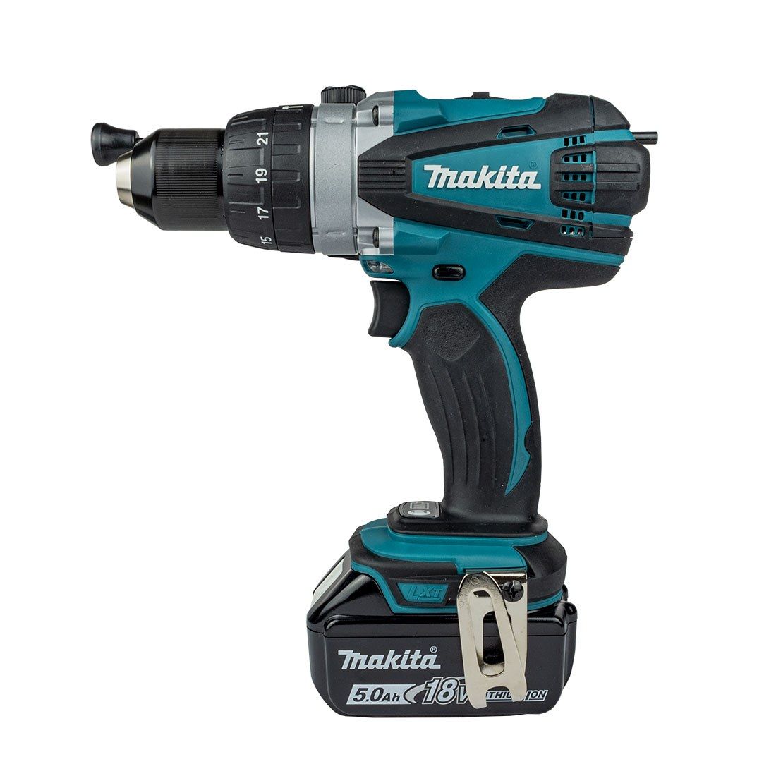 Makita DLX2145TJ 18 V Akku Doppelset DHP458 Schlagbohrschrauber & DTD152 Schlagschrauber inkl. 2x 5,0 Ah Akkus – Produktansic