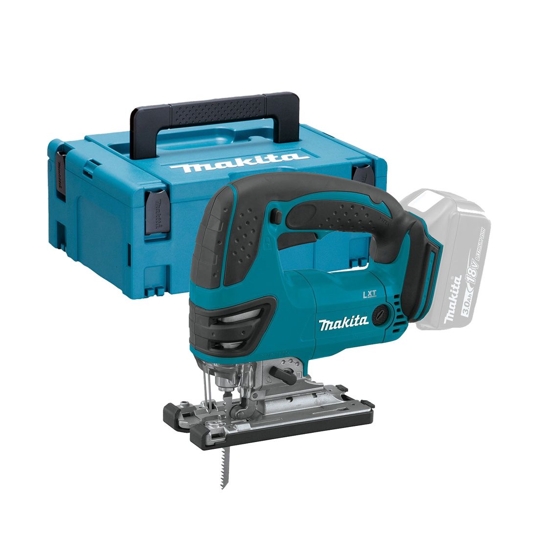 Makita DJV180ZJ 18 V LXT Akku Stichsäge ohne Akku und Ladegerät im Makpac Transportkoffer – Produktansicht 1