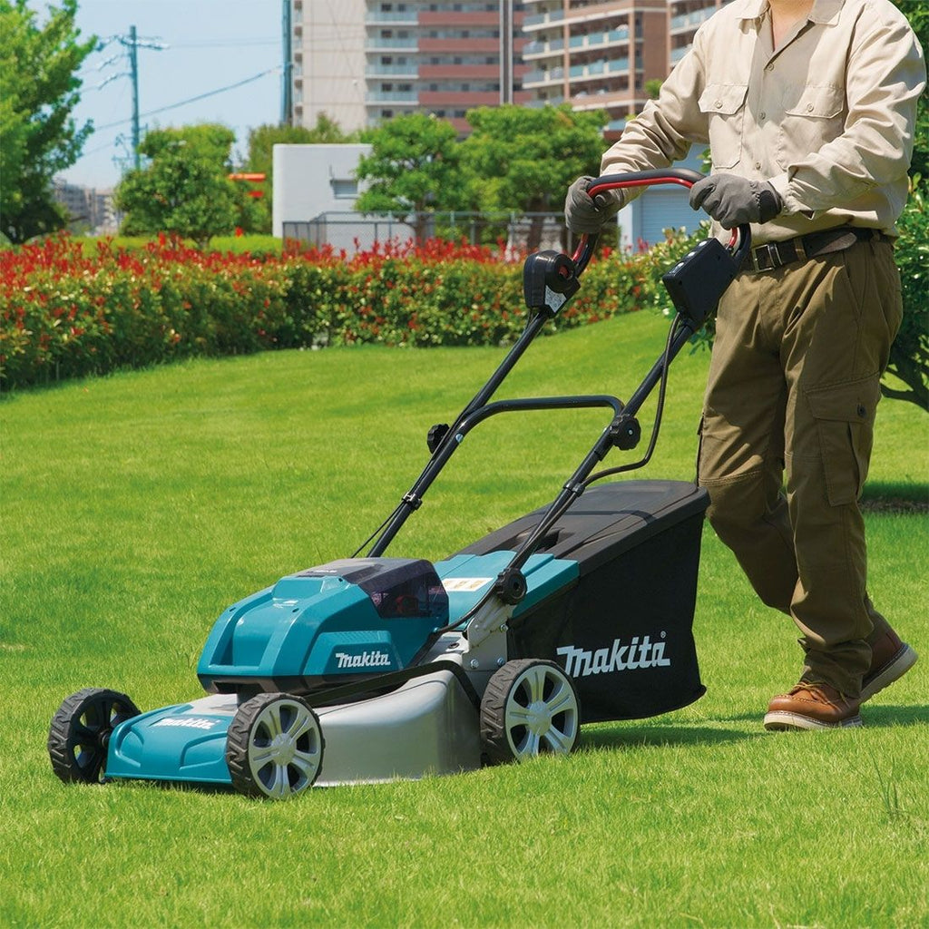 Makita DLM460Z Twin 18 V LXT bürstenlos 36 V Rasenmäher 460 mm ohne Akku und Ladegerät – Produktansicht 7