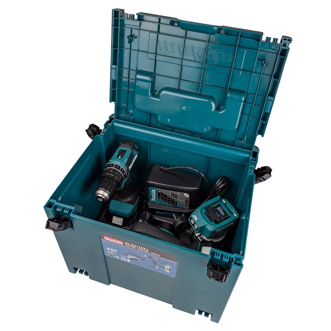 Makita DLX3116TJ 18 V LXT Akku Dreierset DHP485, DRT50 & DKP180 inkl. 2x 5,0 Ah Akkus – Produktansicht 5