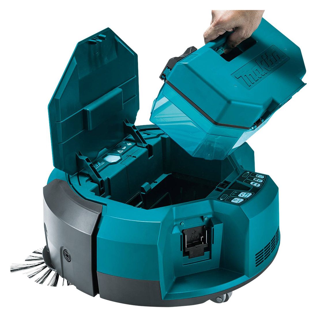 Makita DRC200Z 18 V LXT bürstenlos Roboterstaubsauger ohne Akku und Ladegerät – Produktansicht 4