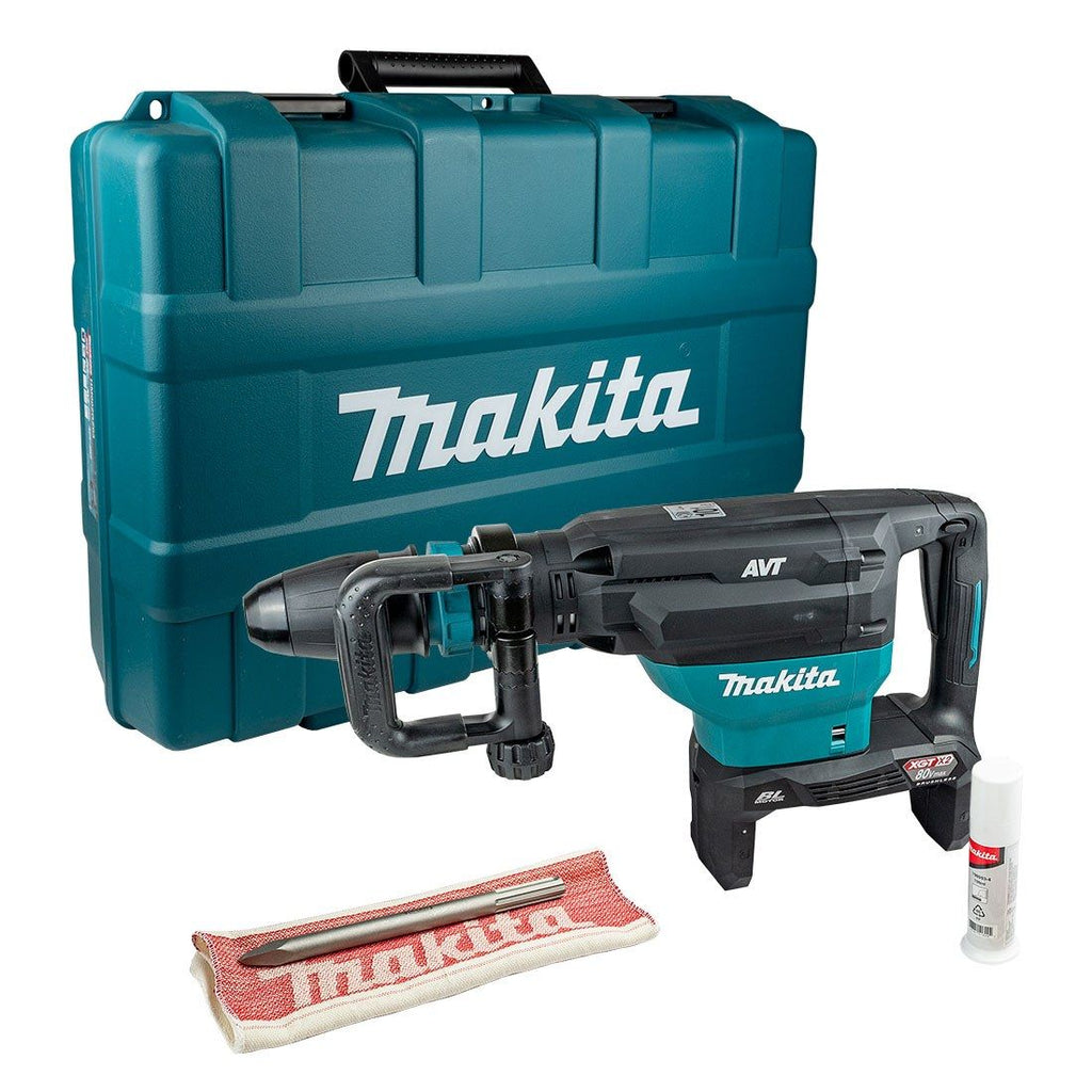 Makita HM002GZ03 Twin 40 V Max XGT SDS Max Abbruchhammer ohne Akku und Ladegerät, im Koffer – Produktansicht 1