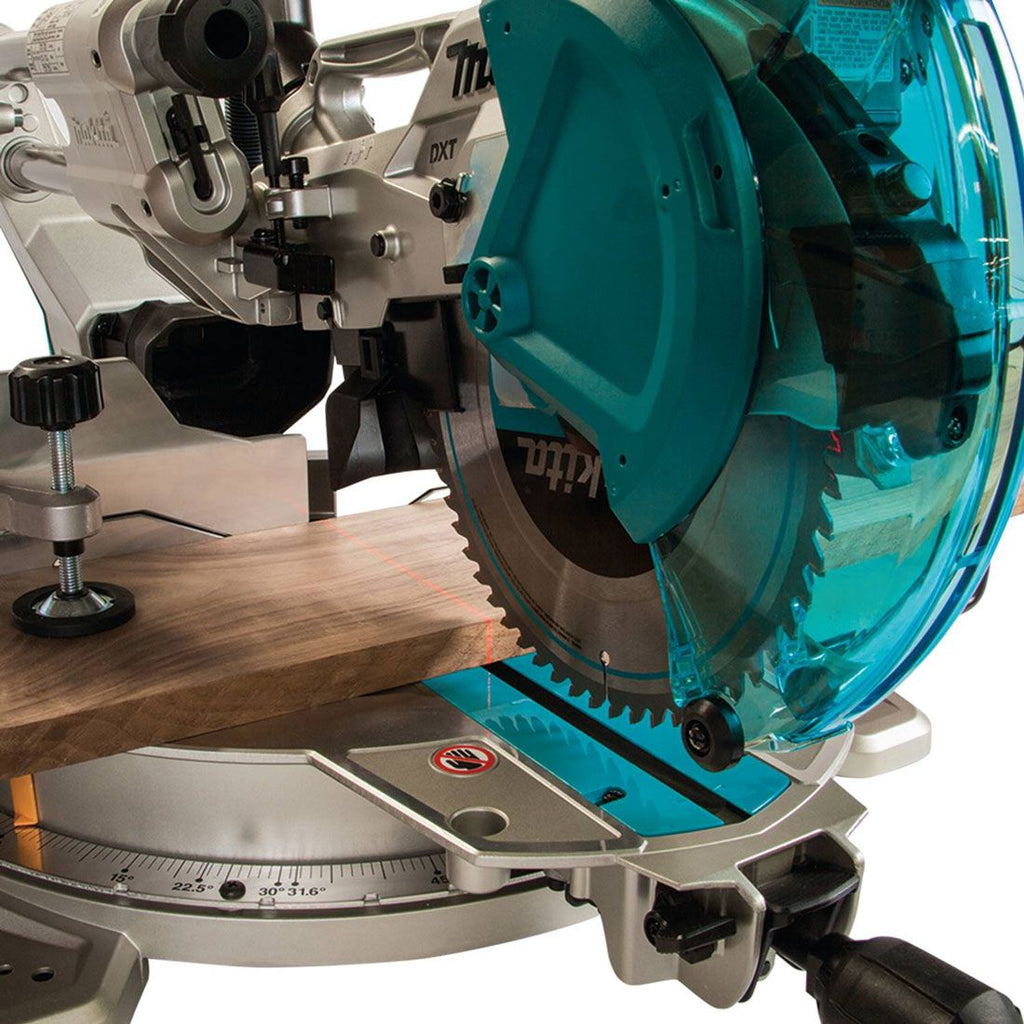 Makita LS1019L 260 mm 10" beidseitig neigbare Zug-Kapp- und Gehrungs Gehrungssäge mit Laser – Produktansicht 4