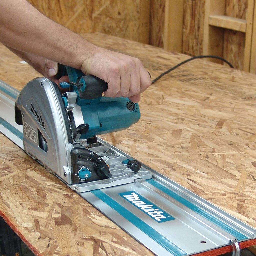 Makita SP6000J2 Tauchsäge 165 mm inkl. 2x Führungsschienen, Verbindungsstück & Makpac-Koffer – Produktansicht 5