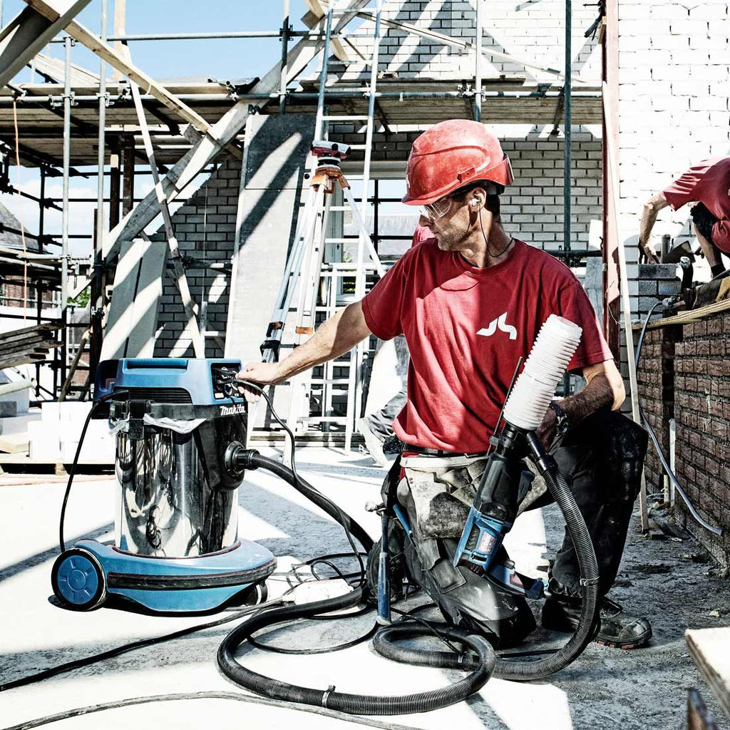 Makita VC3211MX1 Nass-/Trocken Staubklasse M 32 Liter Staubabsaugung – Produktansicht 2
